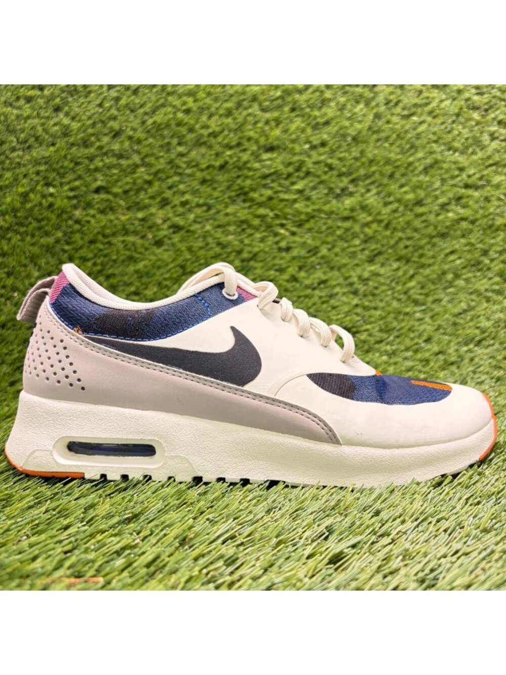 Nike Air Max Thea Jacquard Premium Womens Size 7.5 White Running Shoes Sneakers